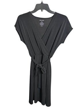 Nine West Wrap Dress Dolman Sleeve Black Size XS